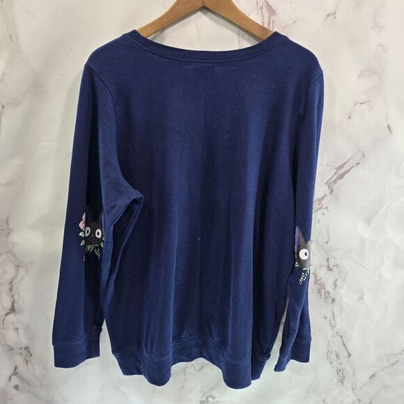 Kikis Delivery Service Sweatshirt Womens 2X Blue Pullover Studio Ghibli Gigi - Picture 5 of 11